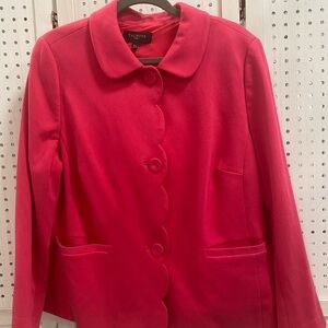 Talbots Women's Vibrant Pink Blazer